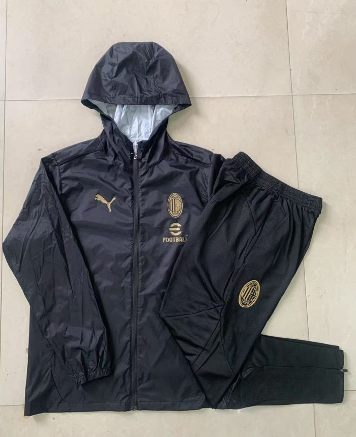 AC Milan Windbreaker Black - 图片 9