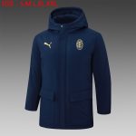 AC Milan 24/25 Navy Blue Cotton Jacket with Gold Badge