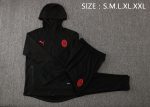 AC Milan 21-22 Black Long Zip Jacket with Hood - 图片 2