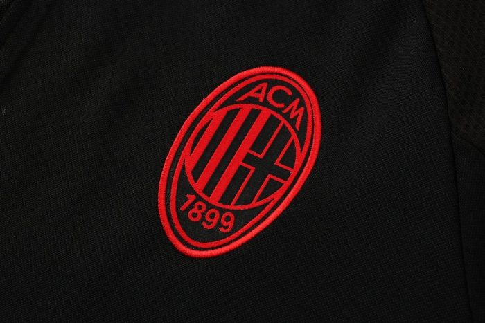 AC Milan 21-22 Black Long Zip Jacket with Hood - 图片 7