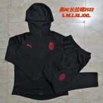 AC Milan 21-22 Black Long Zip Jacket with Hood - 图片 9