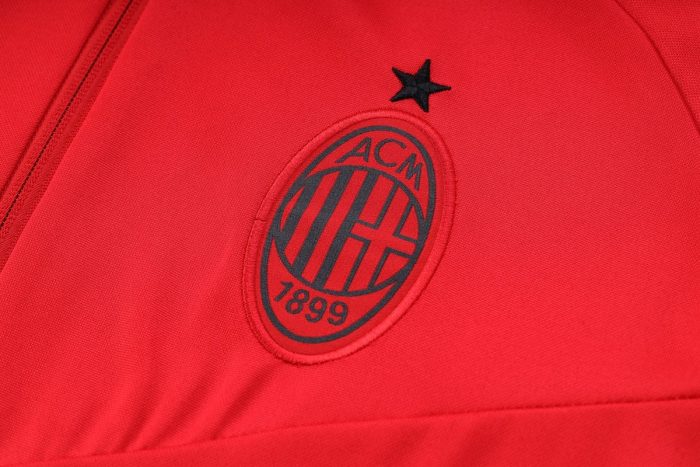 AC Milan 22-23 Red Half-Zip Jacket - 图片 6