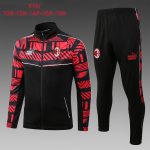 AC Milan 22/23 Black Kids Long Zipper Jacket