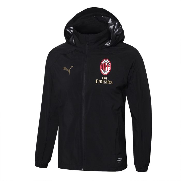 AC Milan 18-19 Black Windbreaker - 图片 8