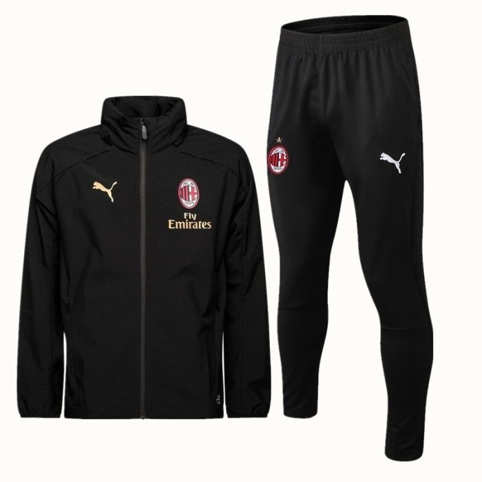 AC Milan 18-19 Black Windbreaker - 图片 9