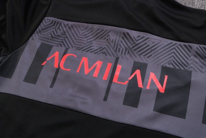 AC Milan 22-23 Black Long Zip Jacket - 图片 3
