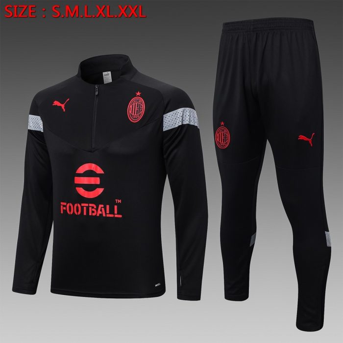 AC Milan 22-23 Black Half-Zip Jacket - 图片 8