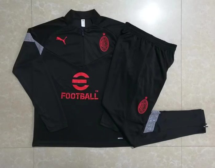 AC Milan 22-23 Black Half-Zip Jacket - 图片 9