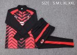 AC Milan 23-24 Half Zip Jacket Black Red - 图片 2