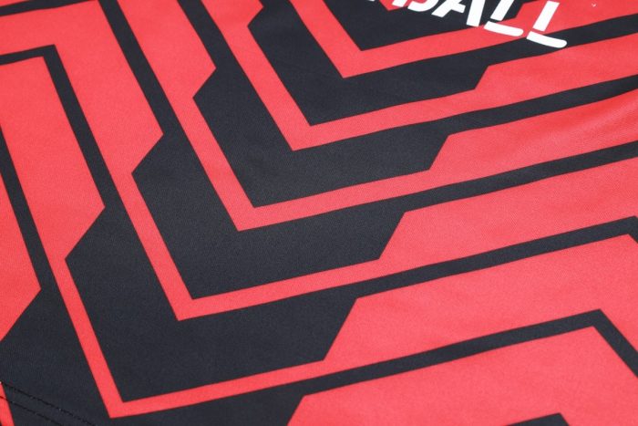 AC Milan 23-24 Half Zip Jacket Black Red - 图片 5