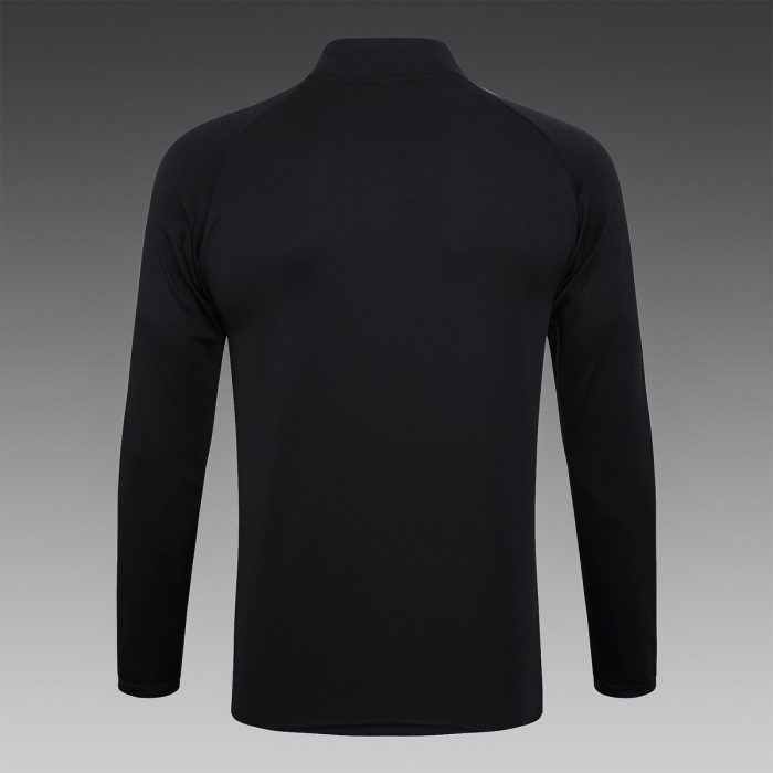 AC Milan 23-24 Half Zip Jacket Black Red - 图片 8