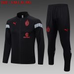 AC Milan 22-23 Black Long Zip Jacket