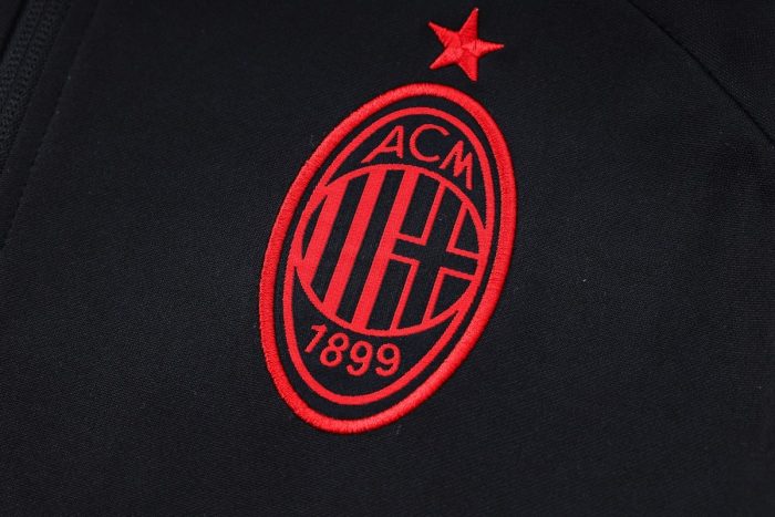 AC Milan 22-23 Black Long Zip Jacket - 图片 6