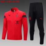 AC Milan 22-23 Red Long Zip Jacket