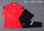AC Milan 22-23 Red Long Zip Jacket - 图片 2