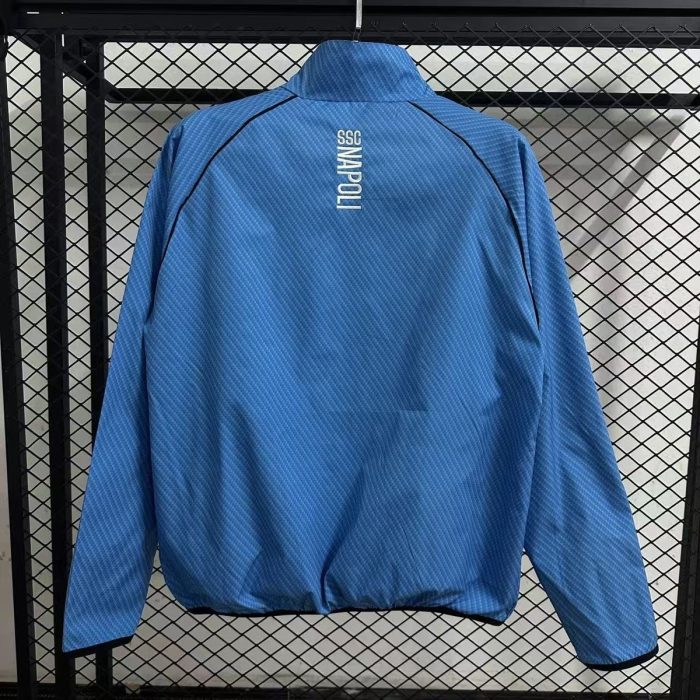 25/26 Napoli Blue Waterproof Windbreaker - 图片 2