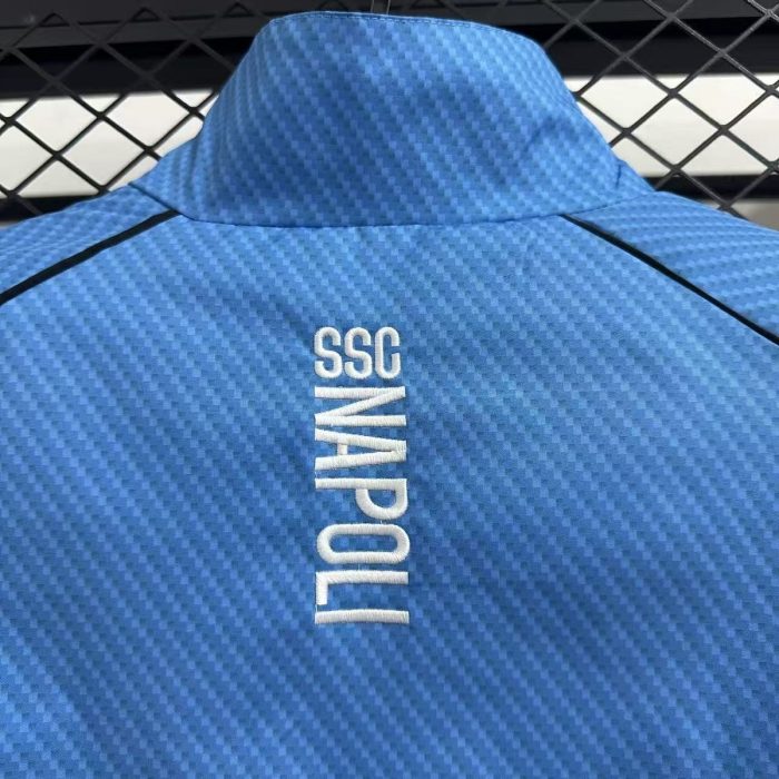 25/26 Napoli Blue Waterproof Windbreaker - 图片 3
