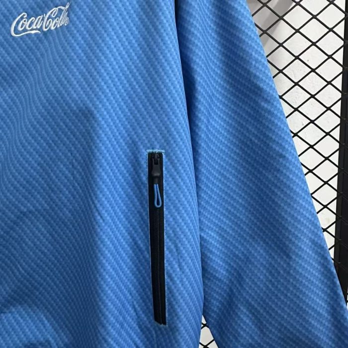 25/26 Napoli Blue Waterproof Windbreaker - 图片 4