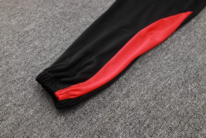 AC Milan 23-24 Windbreaker Black with Red - 图片 3