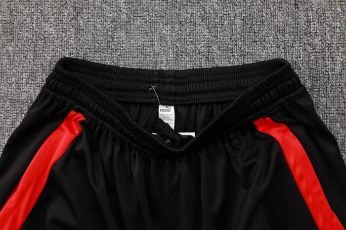 AC Milan 23-24 Windbreaker Black with Red - 图片 4