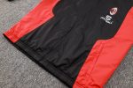 AC Milan 23-24 Windbreaker Black with Red - 图片 6