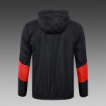 AC Milan 23-24 Windbreaker Black with Red - 图片 8