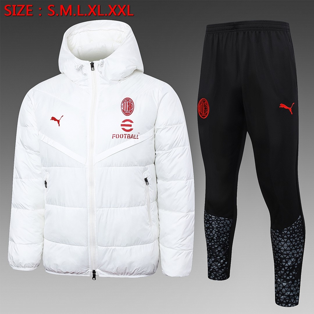 JER-5960_1 AC Milan 23-24 White Cotton Jacket - 图片 1