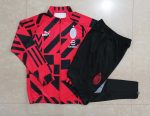 AC Milan Red Full Body Spray Ink Long Zipper Jacket - 图片 9