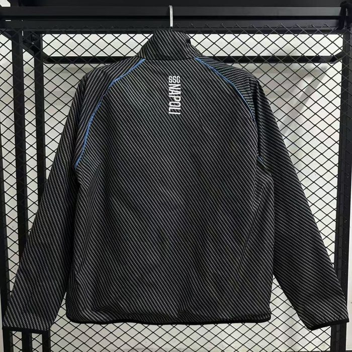 25/26 Napoli Black Waterproof Windbreaker - 图片 2