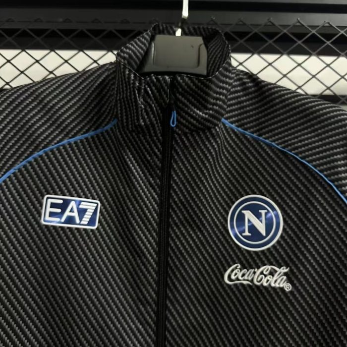 25/26 Napoli Black Waterproof Windbreaker - 图片 5