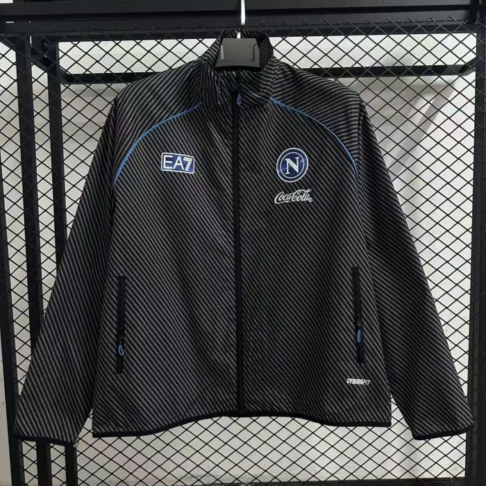 25/26 Napoli Black Waterproof Windbreaker - 图片 6