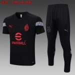 AC Milan 22-23 Black Short Sleeve Training Suit - 图片 2
