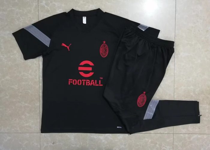 AC Milan 22-23 Black Short Sleeve Training Suit - 图片 6