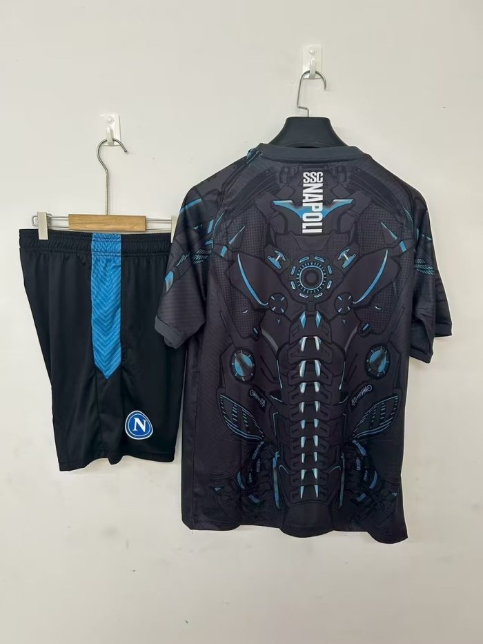 25/26 Napoli Training Jersey Black - 图片 2