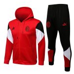 AC Milan 21-22 Red Long Zip Jacket with Hood S-2XL - 图片 3