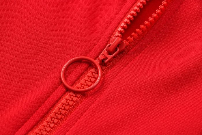 AC Milan 21-22 Red Long Zip Jacket with Hood S-2XL - 图片 7