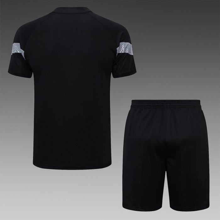 AC Milan 2022-2023 Black Short Sleeve Training Set (with 5-Panel Shorts) - 图片 7