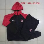 AC Milan 2021 Long Zip Hoodie Black - 图片 9