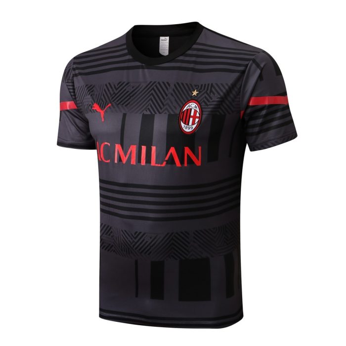 AC Milan 22-23 Grey Short Sleeve Training Suit - 图片 4