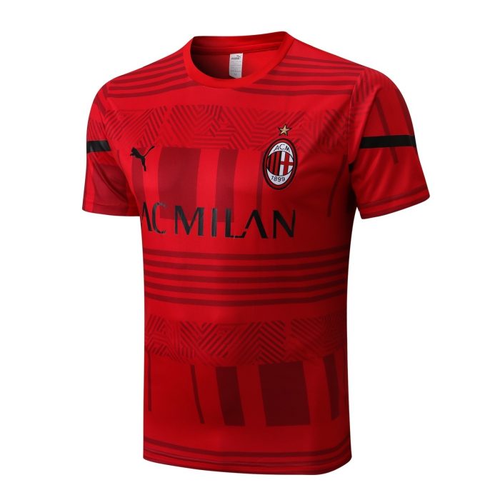 AC Milan 22-23 Red Short Sleeve Training Suit - 图片 4