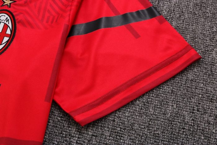 AC Milan 22-23 Red Short Sleeve Training Suit - 图片 7
