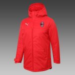 2021 AC Milan Red Cotton Jacket S-2XL - 图片 3