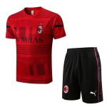 AC Milan 2022-2023 Red Short Sleeve Training Suit (with 5-Panel Shorts) - 图片 3