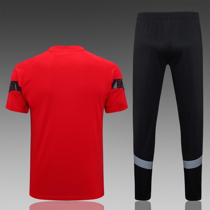 AC Milan 22-23 Red Short Sleeve Training Suit - 图片 2