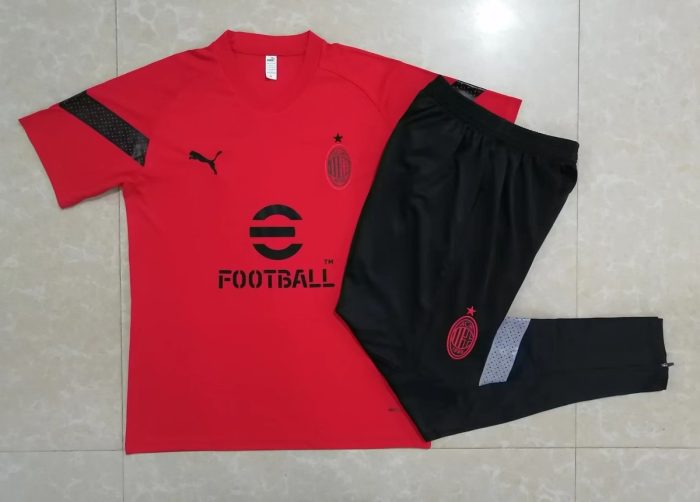 AC Milan 22-23 Red Short Sleeve Training Suit - 图片 6