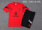 AC Milan 2022-2023 Red Short Sleeve Training Suit (with 5-Panel Shorts) - 图片 2