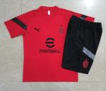 AC Milan 2022-2023 Red Short Sleeve Training Suit (with 5-Panel Shorts) - 图片 9