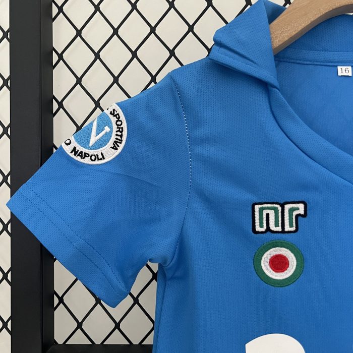 Napoli 1987-1988 Home Kids Jersey - 图片 2