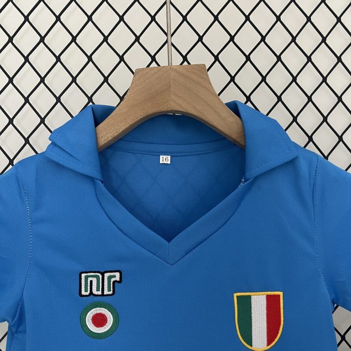 Napoli 1987-1988 Home Kids Jersey - 图片 3