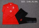 AC Milan 23-24 Half-Zip Red Ink (White Logo) - 图片 2